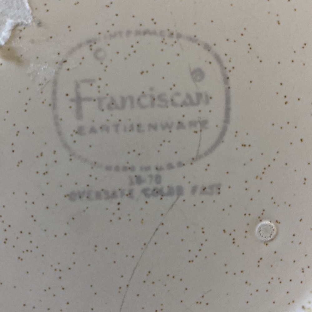 Franciscan Earthenware Gravy bowl hacienda green pattern - Picture 2 of 3